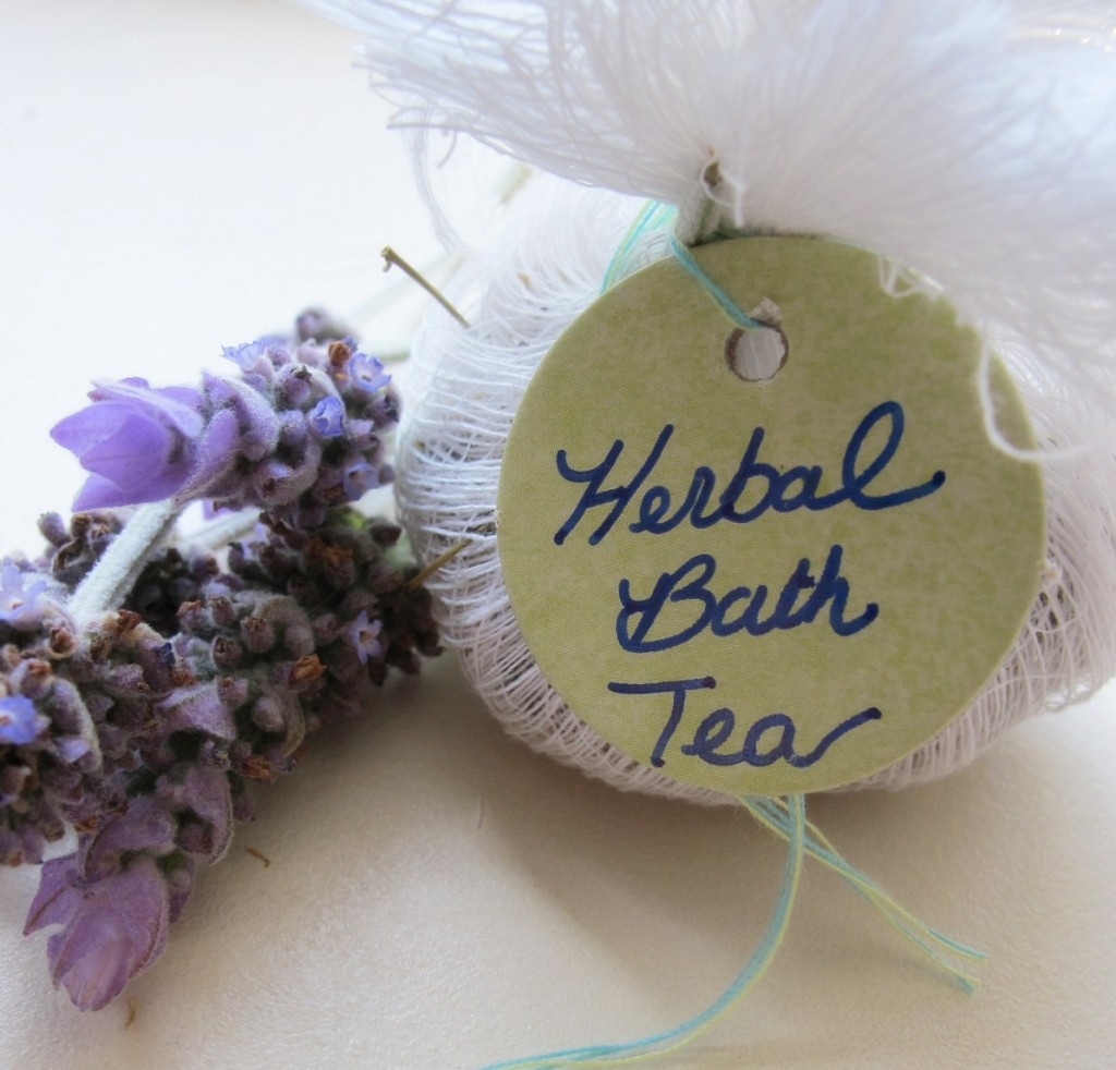 How to Make Herbal Bath Tea Bags (Plus a Rose & Chamomile Recipe)