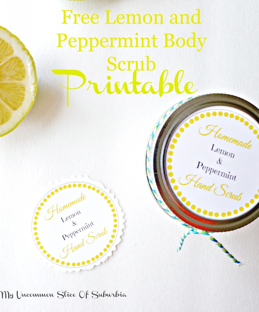 Free Body Scrub Printable