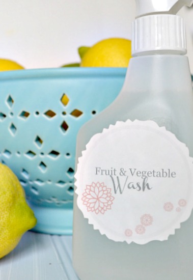 Homemade Vegetable and Fruit Wash