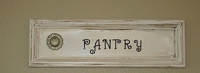 The Pantry Door Sign