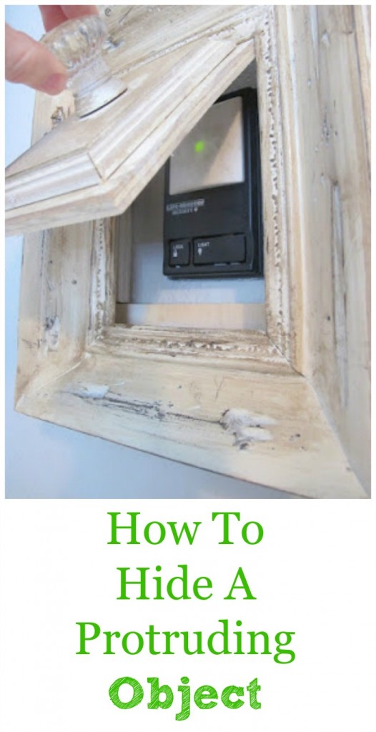 How to hide a protruding object