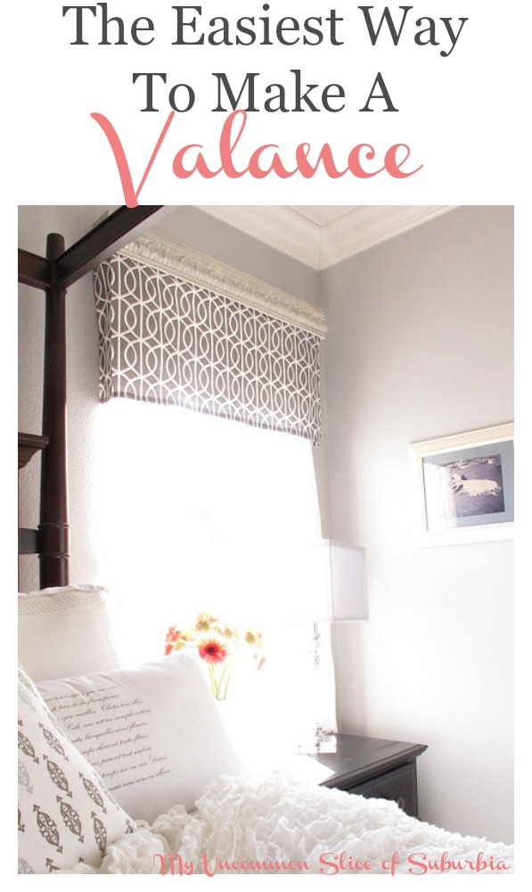 The Easiest Way to make a valance