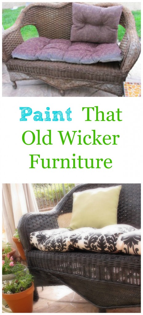 Paint that old wicker futniture