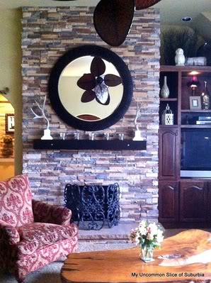 Stone Fireplace