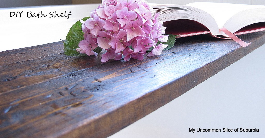 this is the project for you, this DIY bathtub tray using scrap wood Is fully customizable to fit your specific wants and needs.