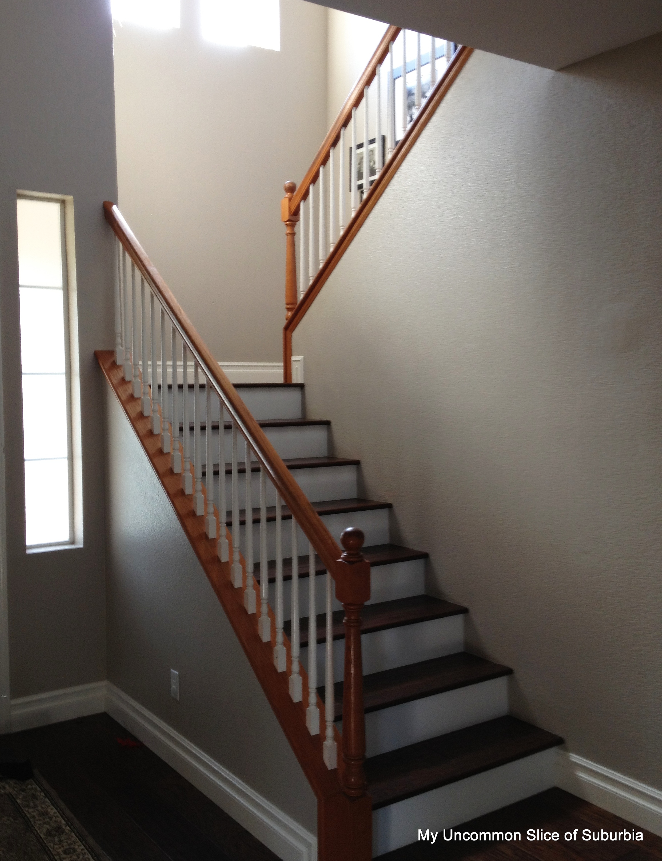 painted stair rails