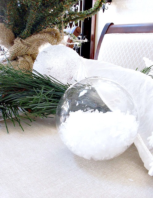 DIY Filled Glass Christmas Ornaments 