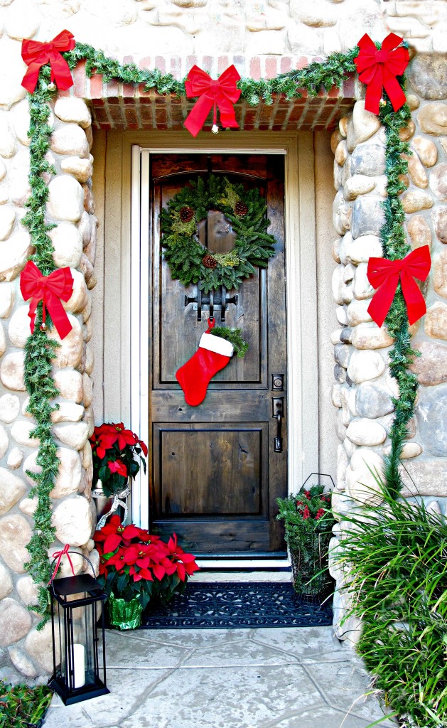 front door for Christmas