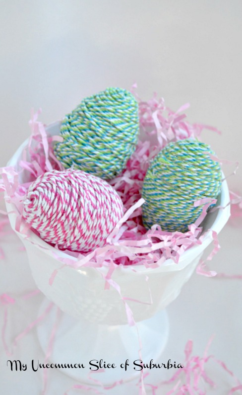 Twine -Wrapped- Plastic- Eggs-