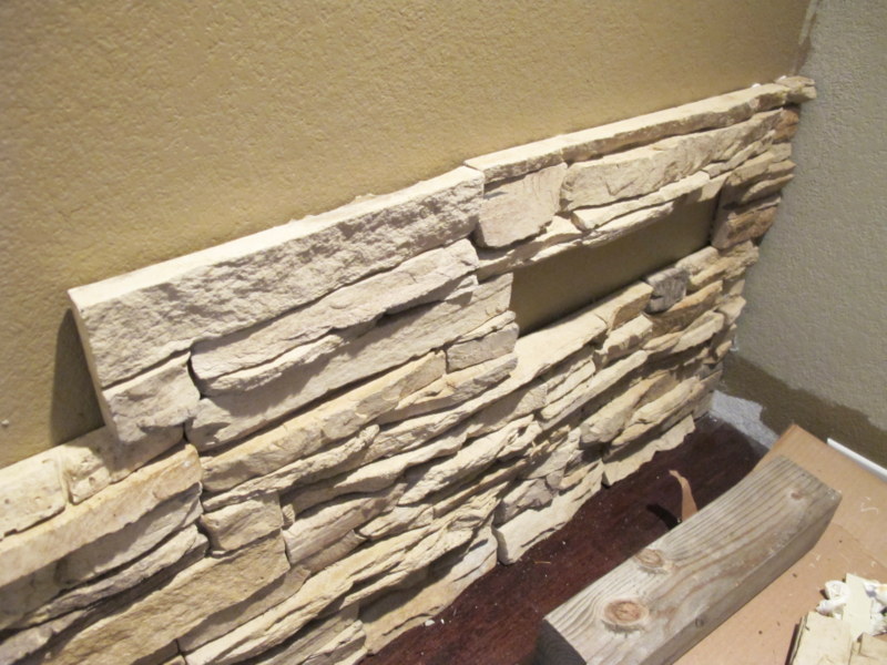 DIY Installing faux stone indoors