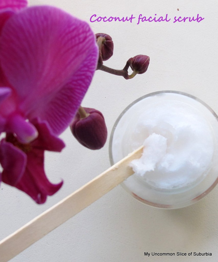 DIY Coconut scrub for your face