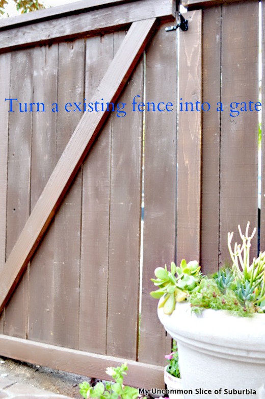 Turn a existing fence into a gate