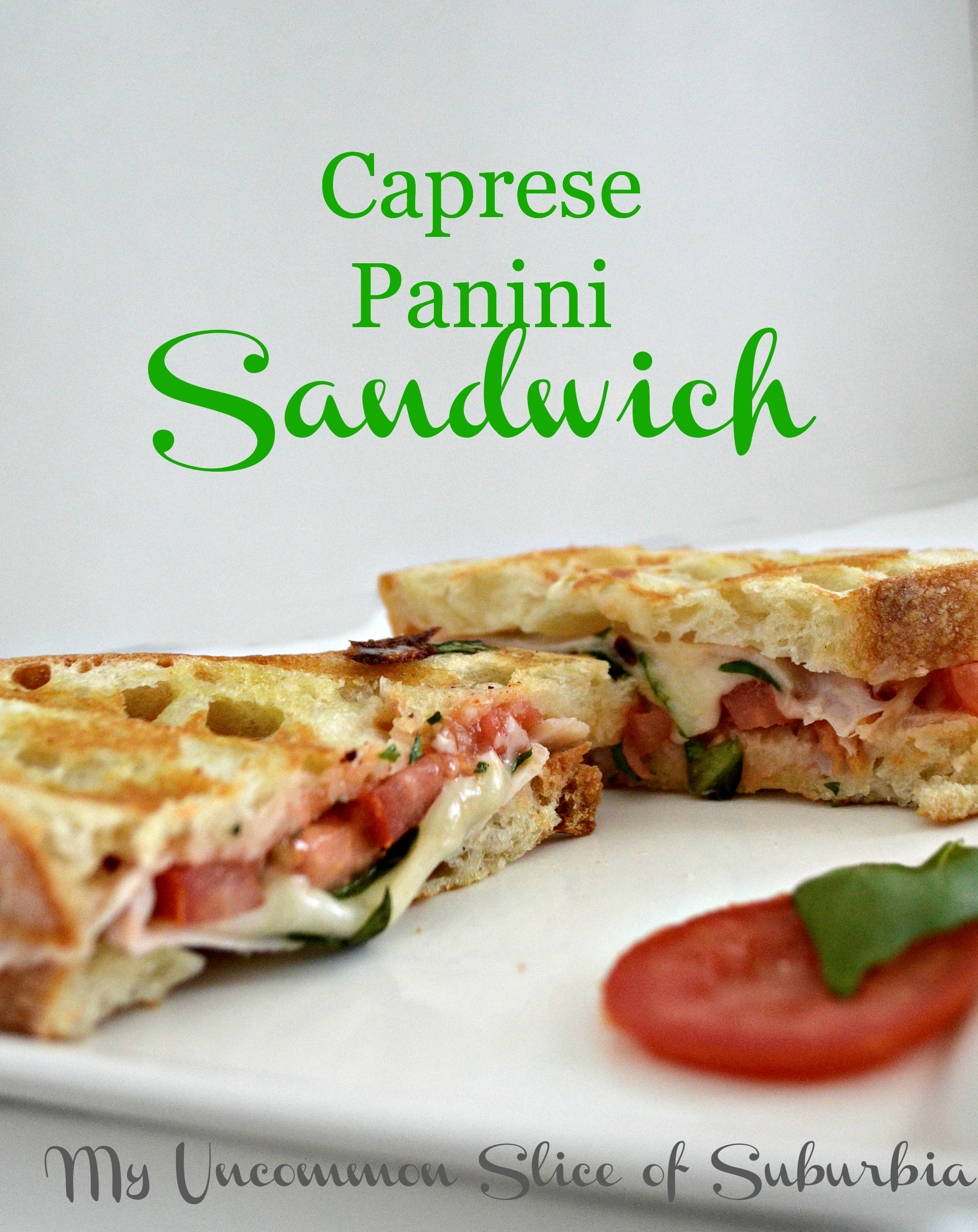 Italian caprese panini