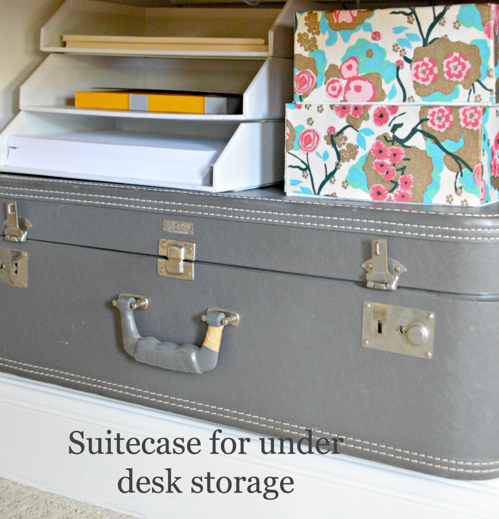 suitcase for under the desk storage