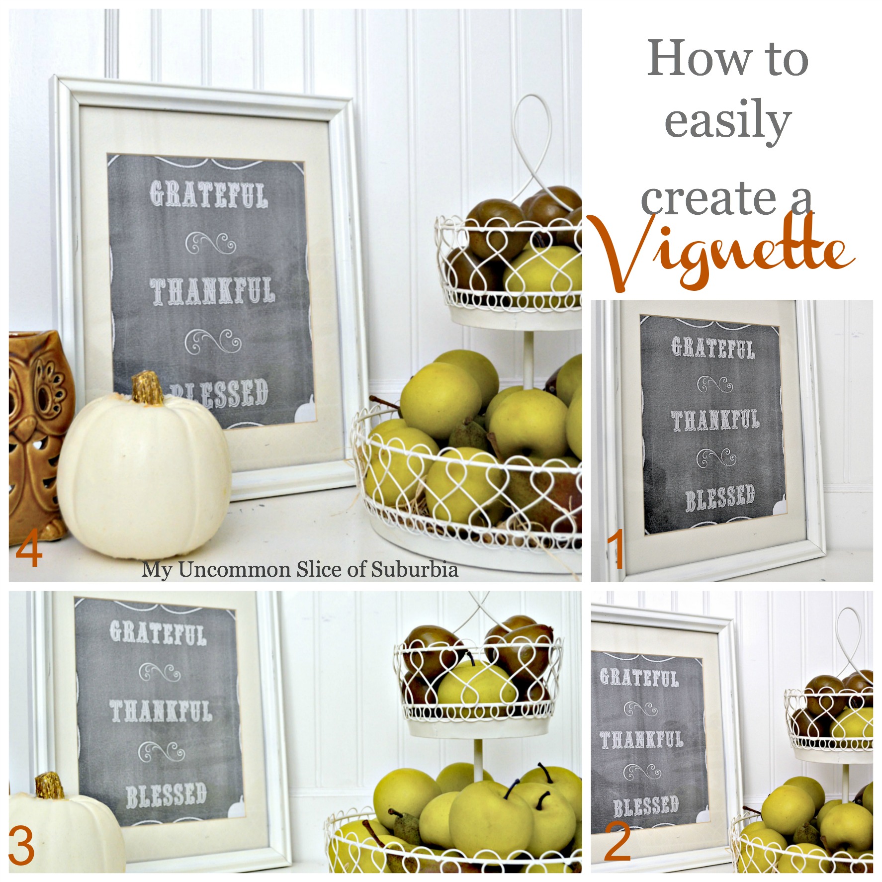 Simple Fall Printable and vignette