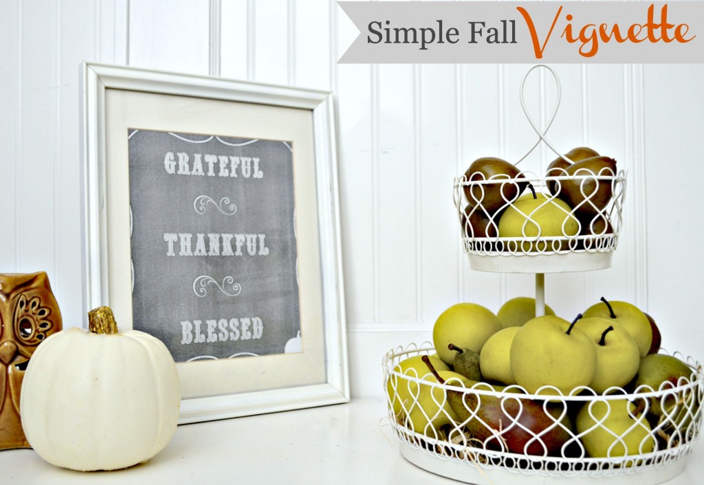 Simple Fall Vignette