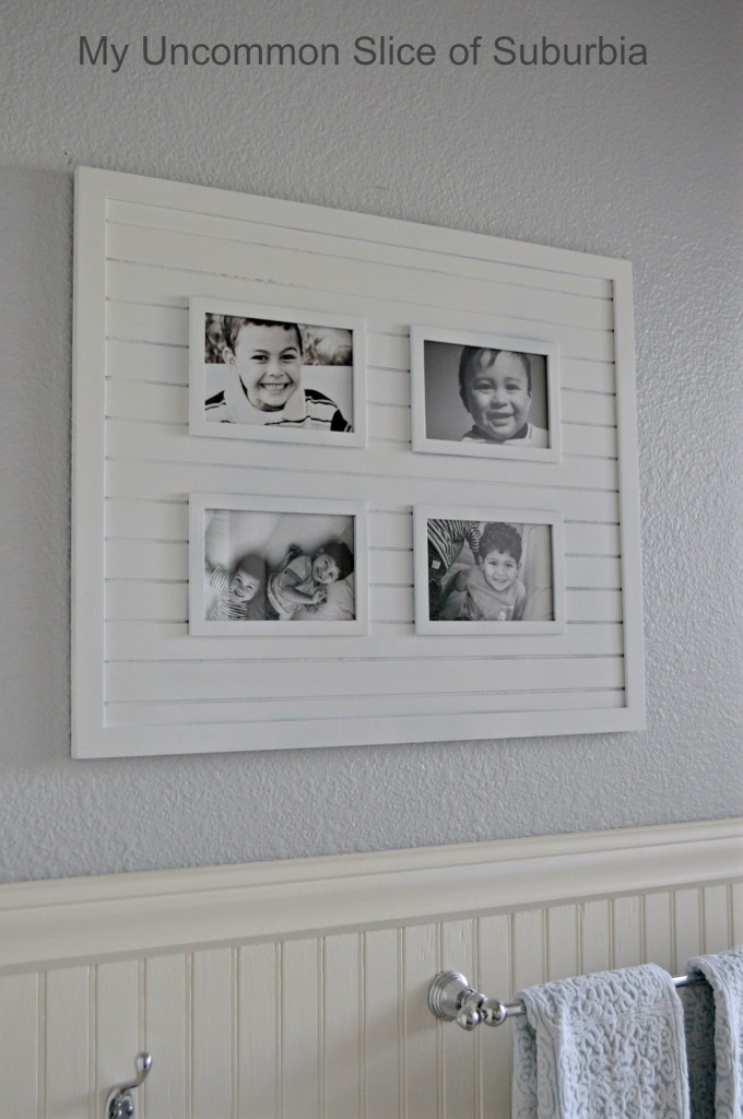 picture frame transformation for bathroom