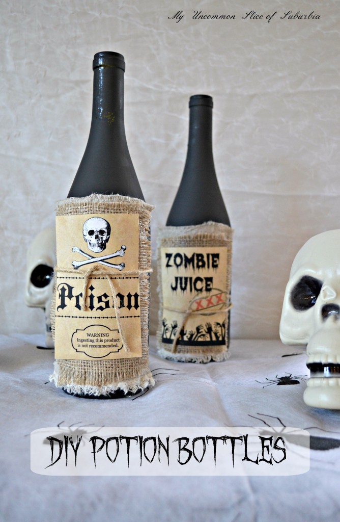 Upcycle a wine bottle and turn it into a potion bottle