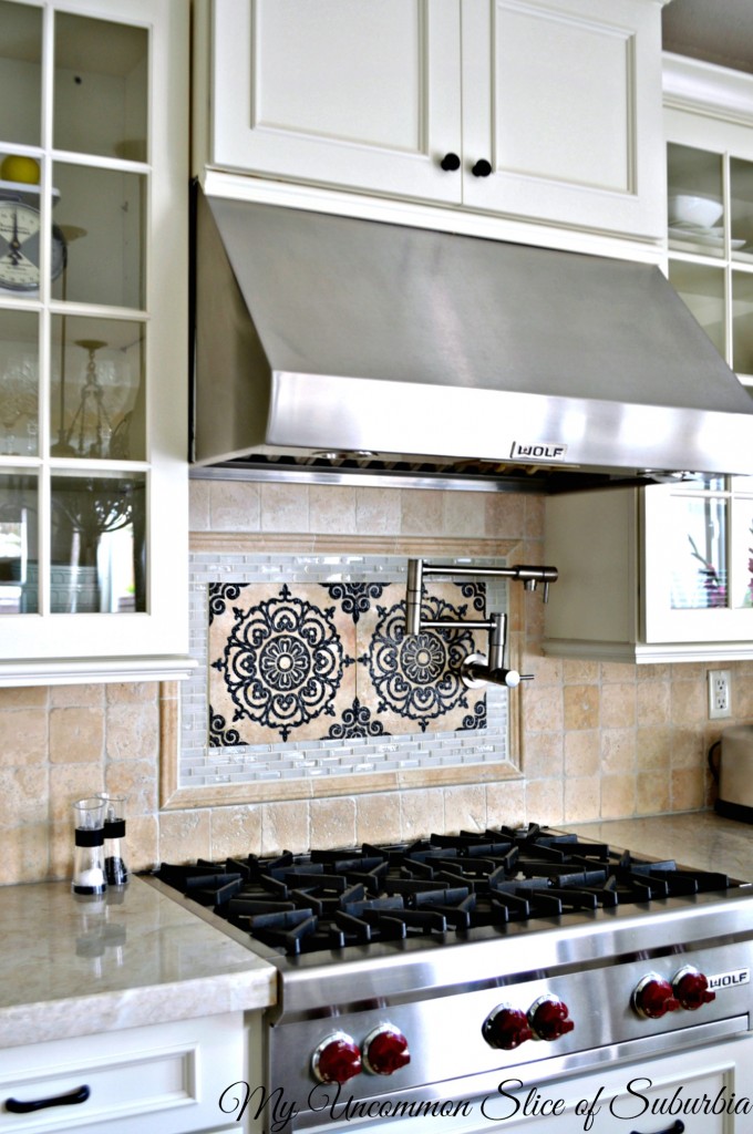 Kitchen Backsplash and Wolf Hood