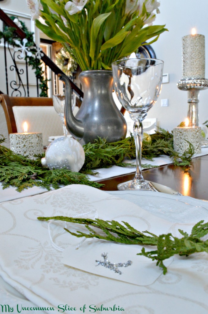 Table setting with homemade table setting