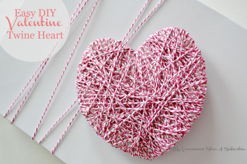 Easy DIY Valentine Twine Heart