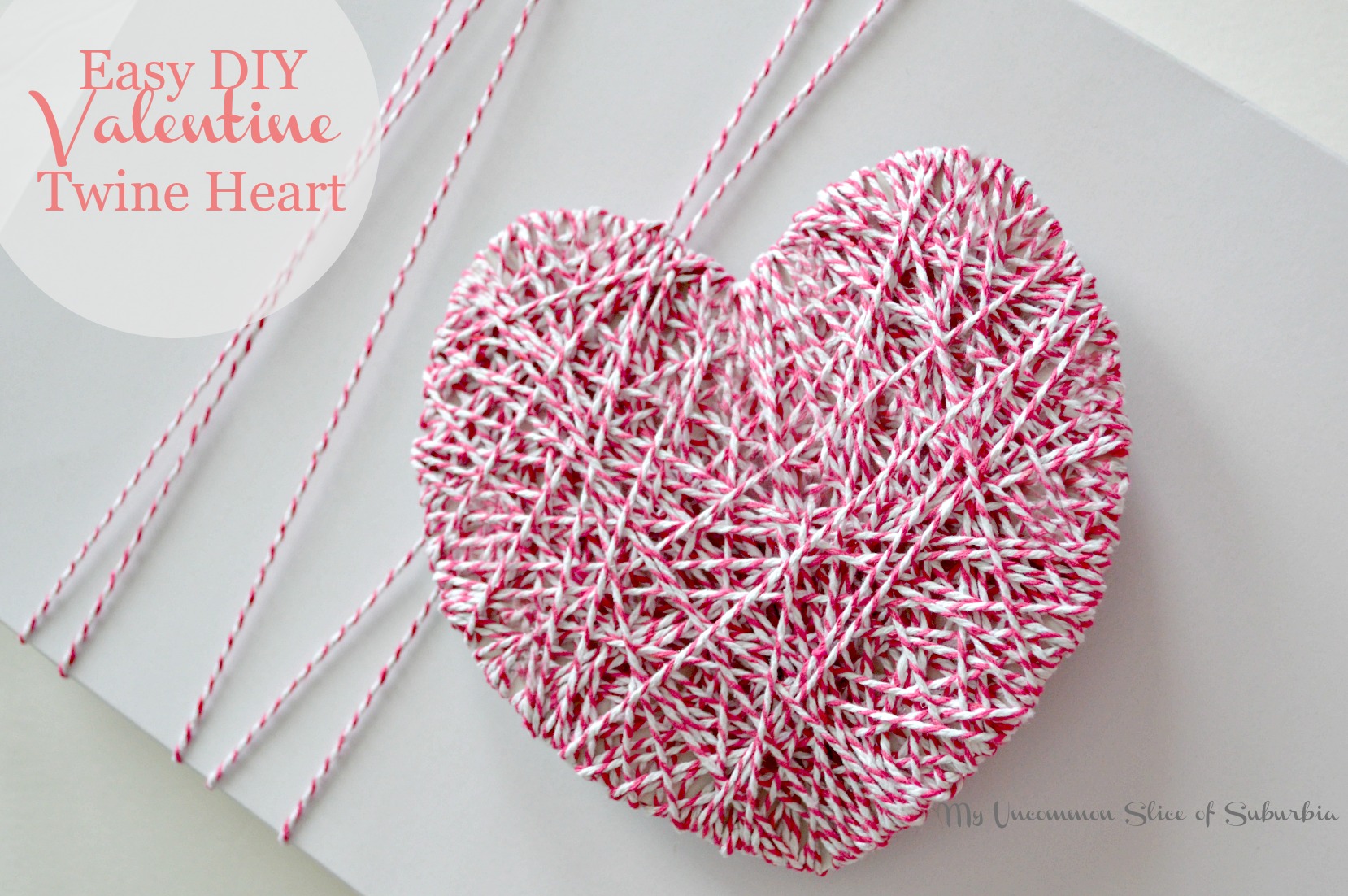 DIY Twine Valentine’s Heart
