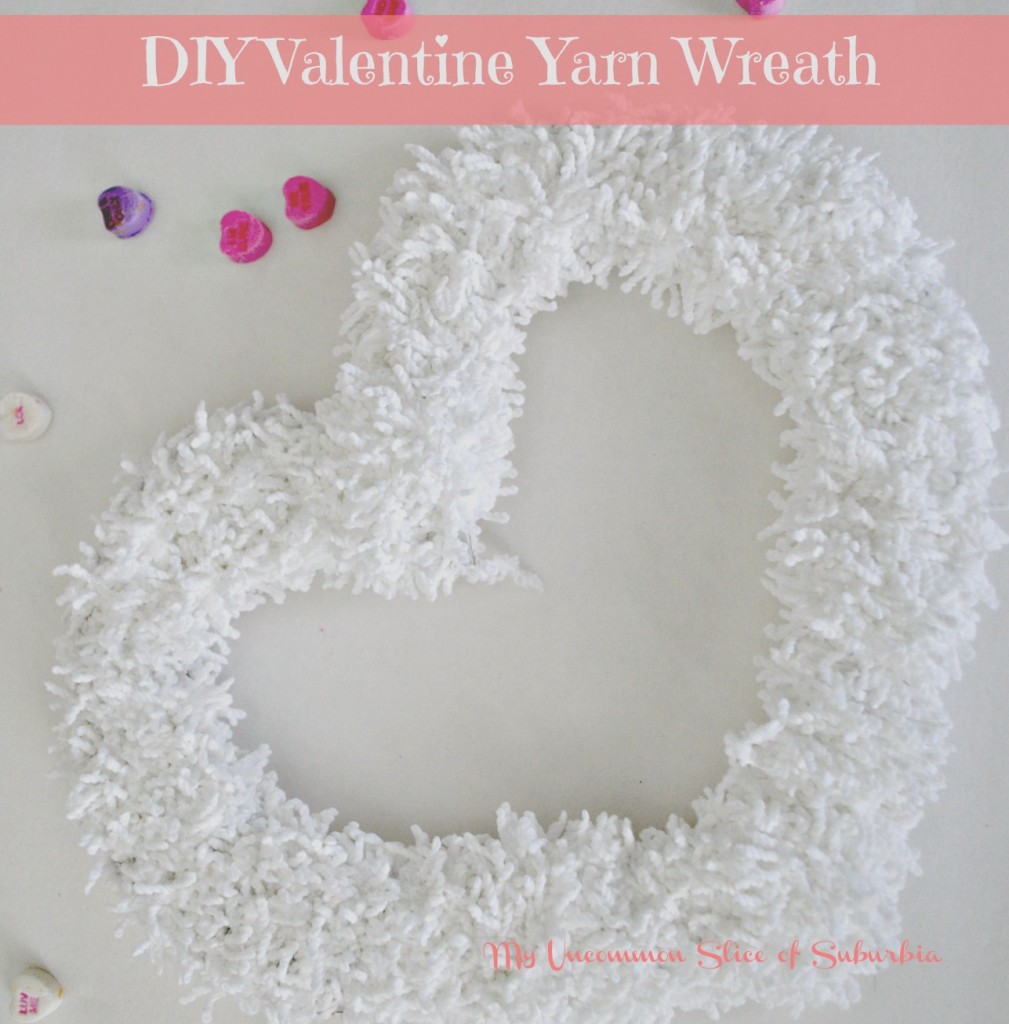 DIY Valentine Yarn Wreath