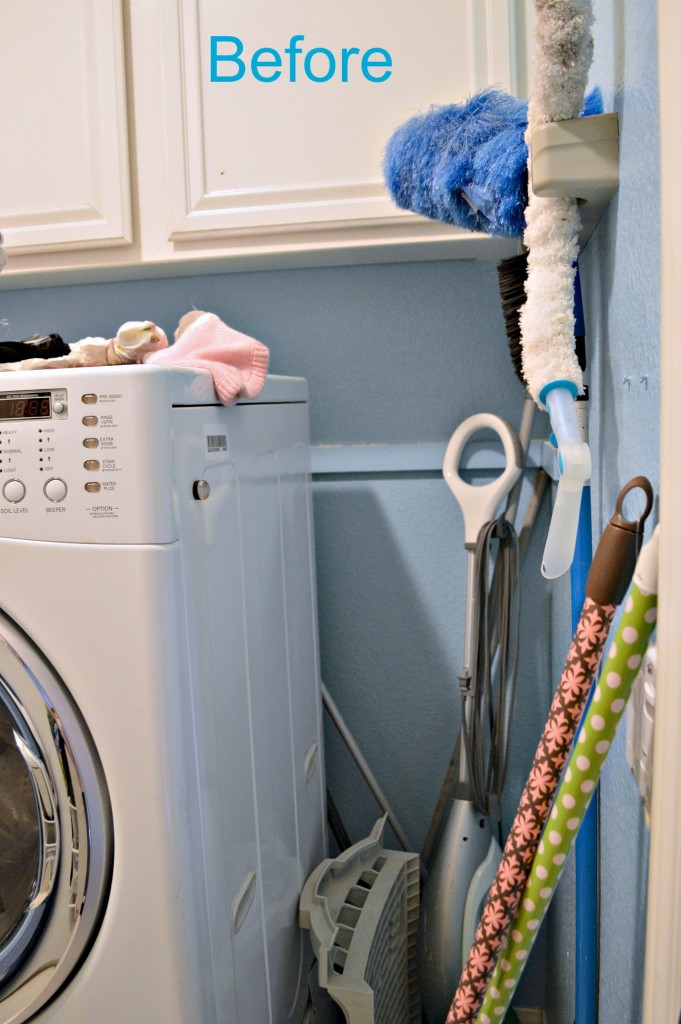 Laundry room before