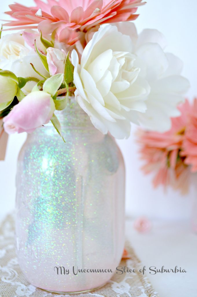 DIY Glitter Vases - My Uncommon Slice of Suburbia