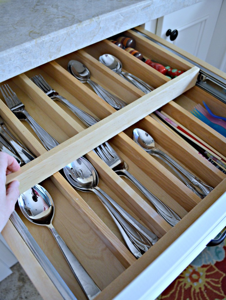 Double Tiered Drawer for Silverware