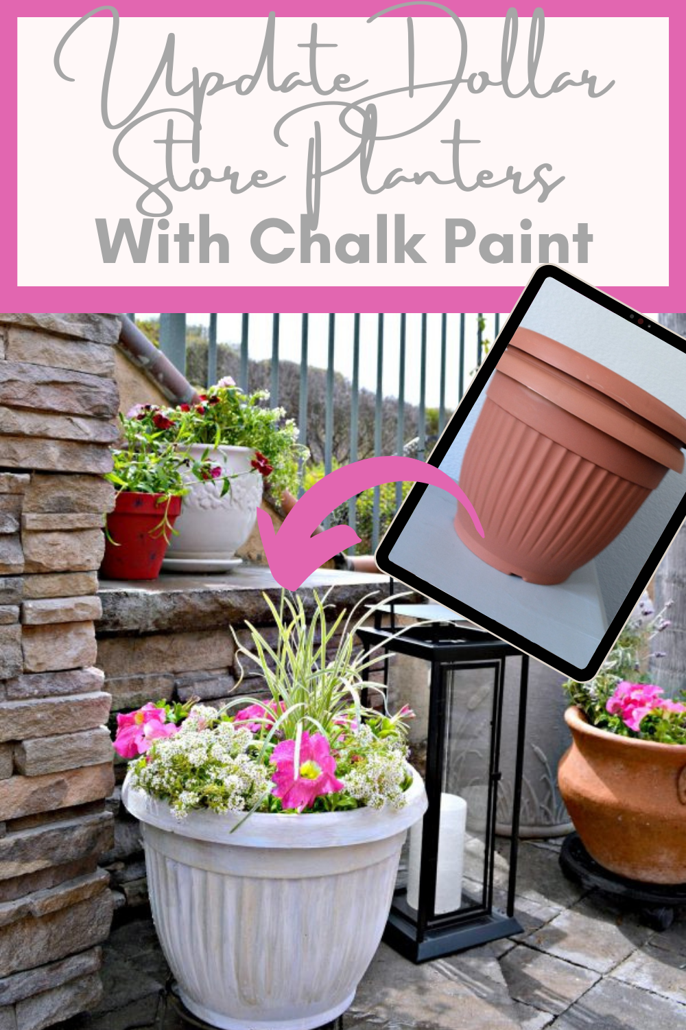 Sprucing Up The Yard With Upcycled Dollar Store Planters