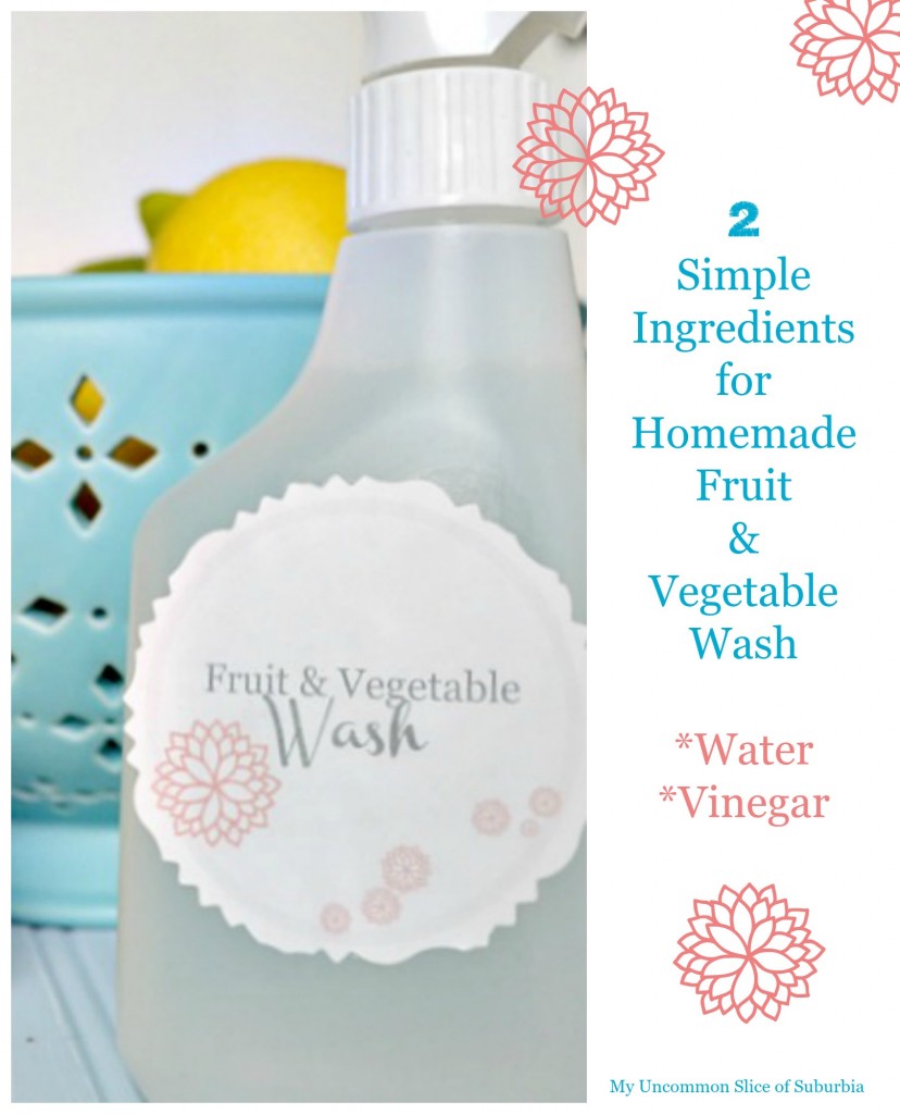 Fruit and Vegetable wash homemade, so easy