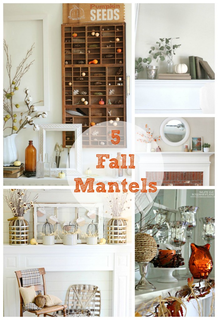 5 beautiful mantels decorated for fall