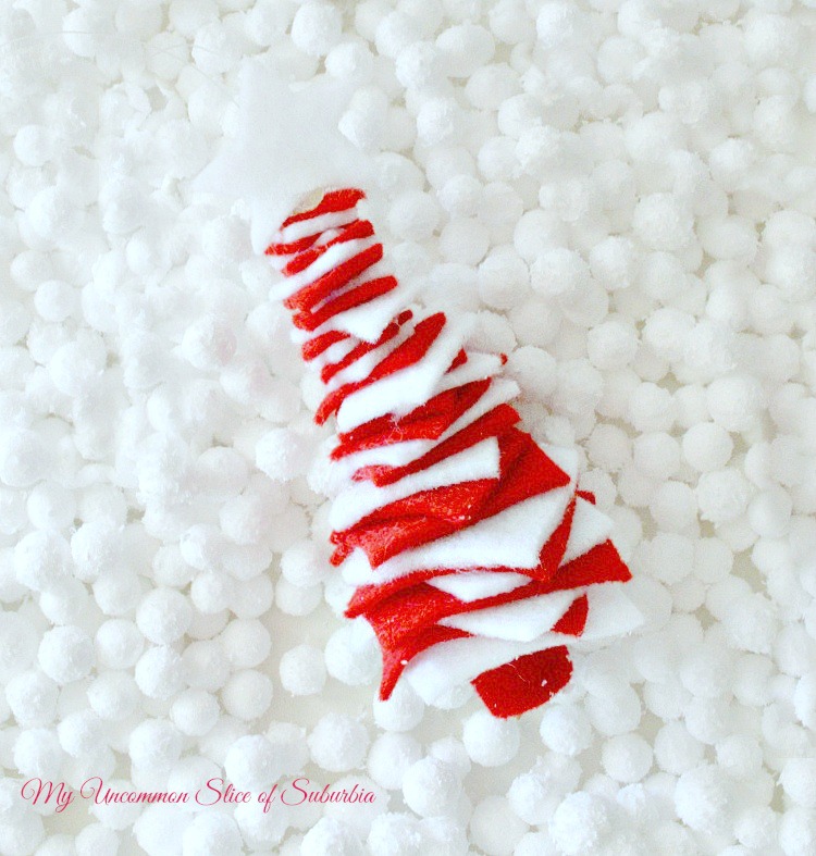 Felt Christmas Tree Ornament, simple to make with step by step tutorial