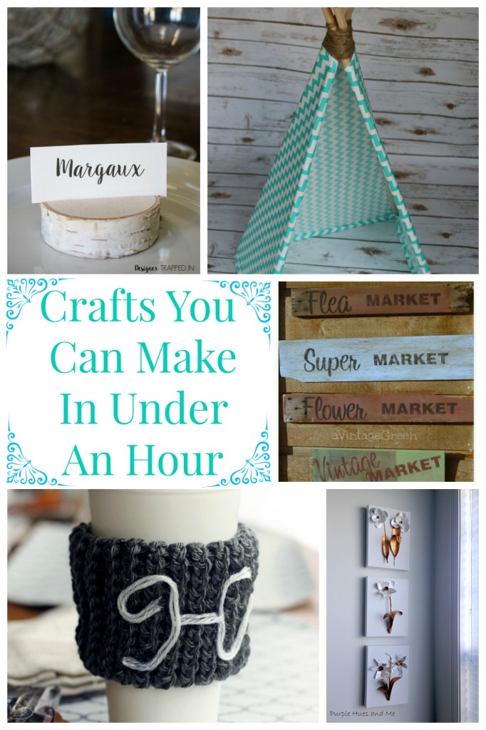 Beautiful crafts you can make in under an hour