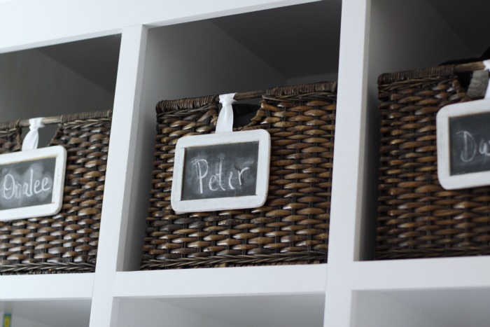 organize with baskets