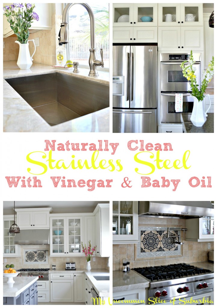 Naturally clean any stainless steel appliance