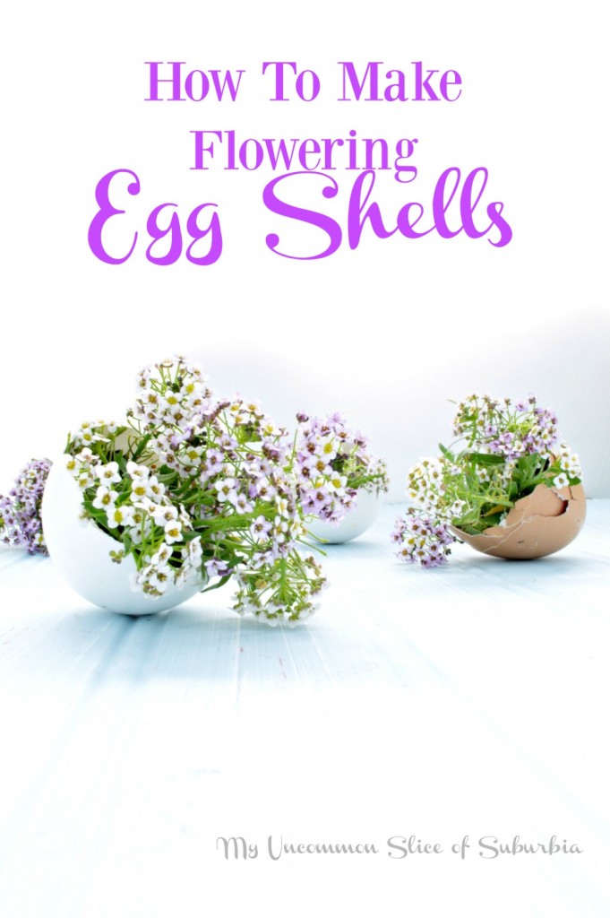 Step by step tutorial on how to make flowering egg shells. Such a great idea for an Easter Tablescape!