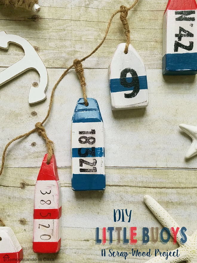 DIY little buoys - a scrap-wood project