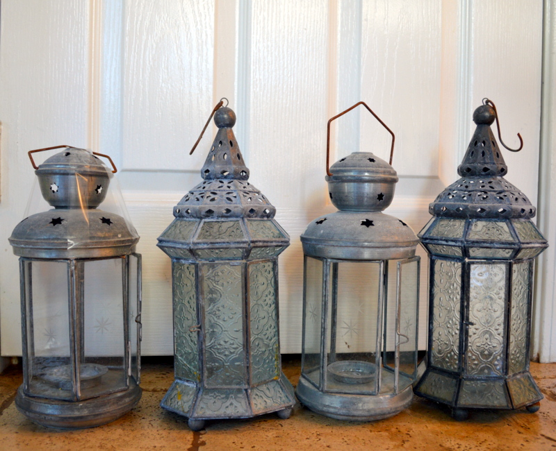 Painted lantern deals