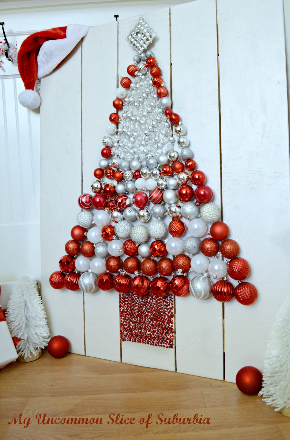 DIY Christmas Tree Ornament Display