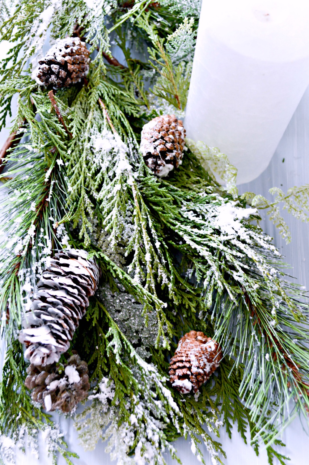 DIY Icicle Pinecones - Clean and Scentsible