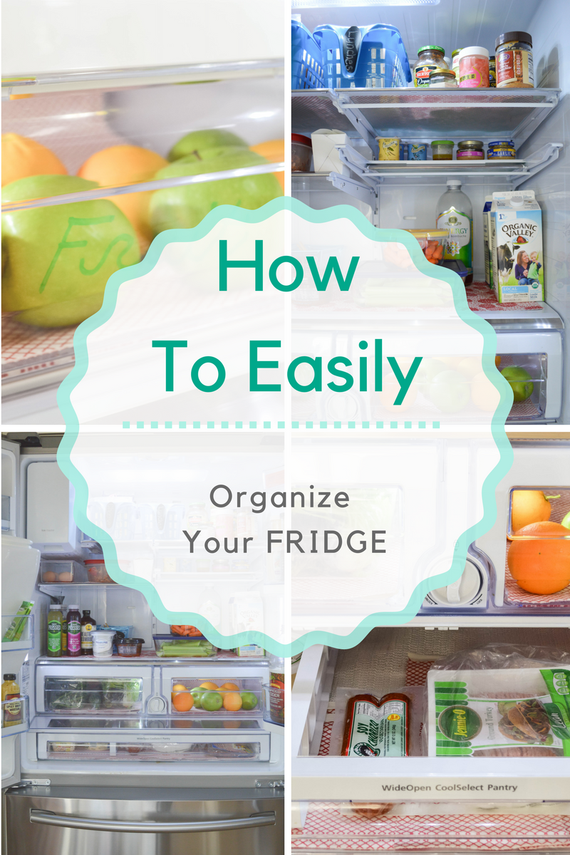 Great steps for organizing the fridge!