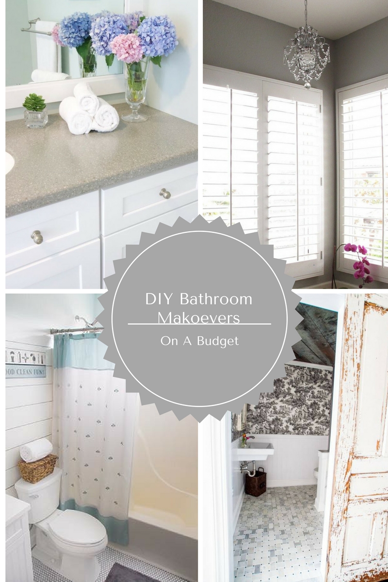 A beautiful collection of bathroom makeovers all done on a budget!