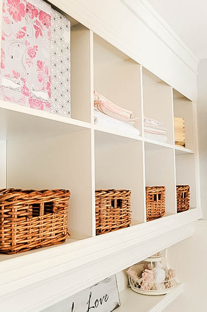 DIY Mudroom Wall using bookshelves, My Uncommon Slice of Suburbia-7