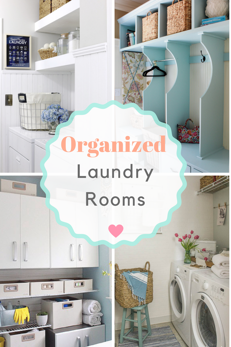 10 Plus organized laundry room