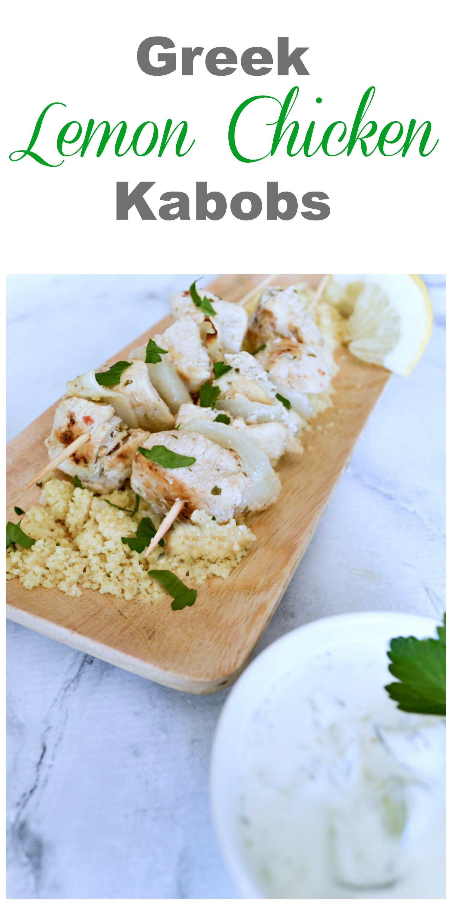 Greek Lemon Chicken Kabob's so delicious!