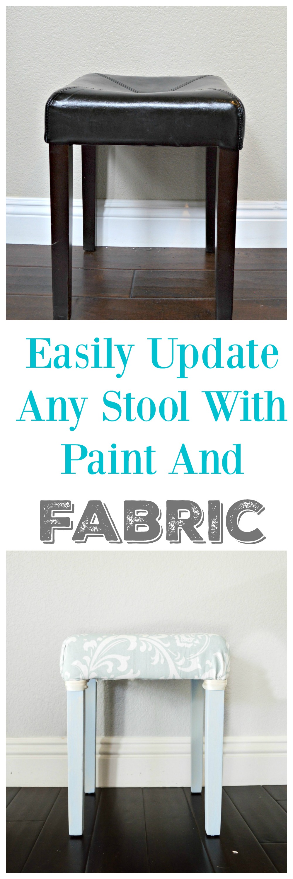 How to easily update a vanity stool