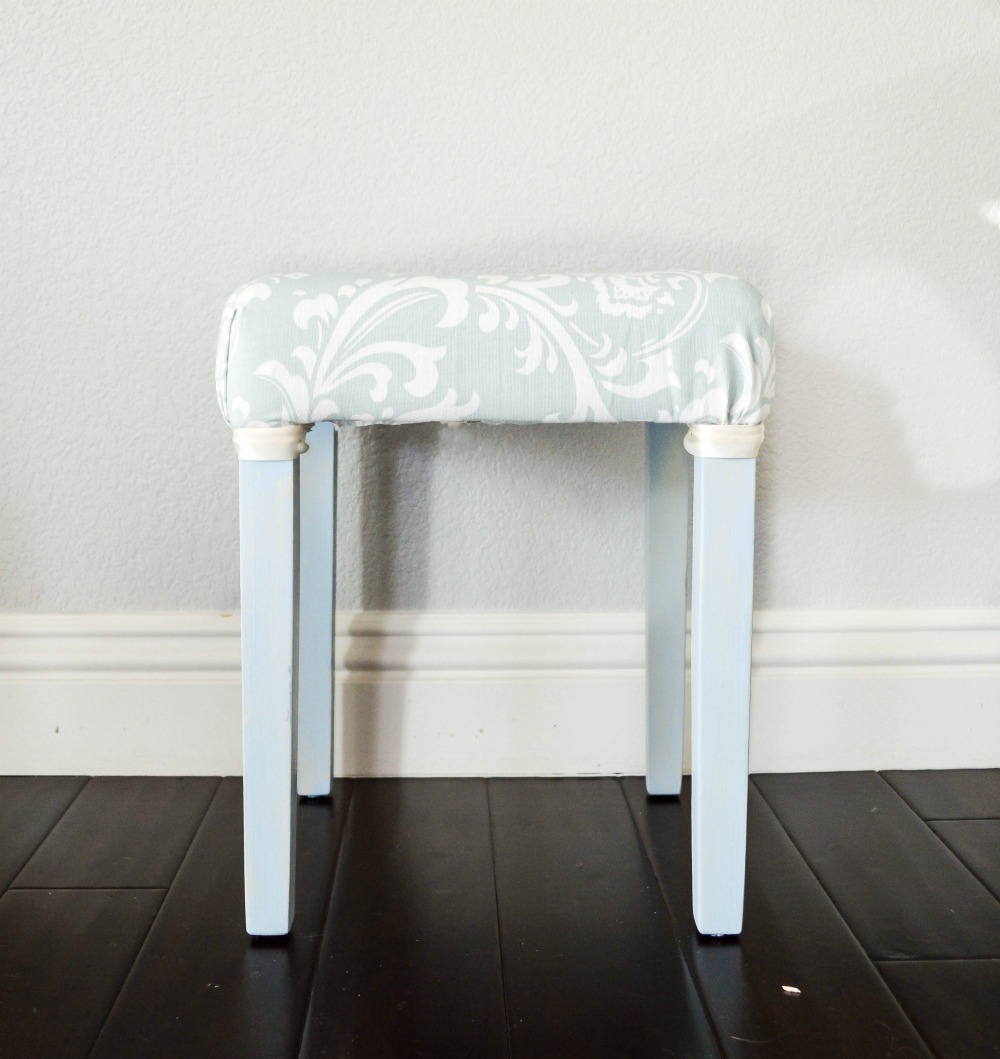 You should see the before of this vanity stool