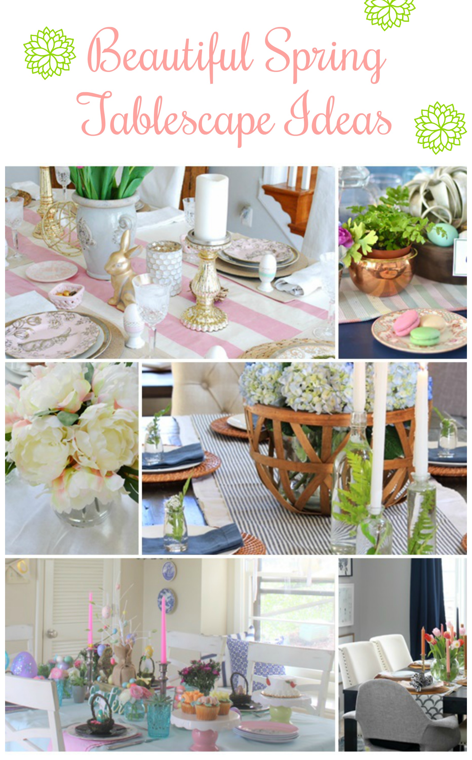 Spring Tablescape - My Uncommon Slice of Suburbia
